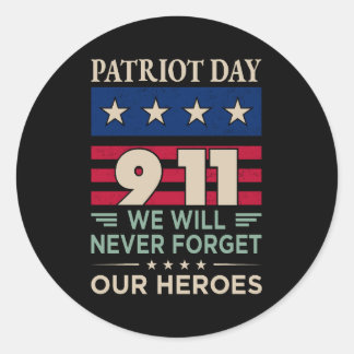 ベクターパトリオットの日9 11我々は決して私たち忘れのhを行わない ラウンドシール