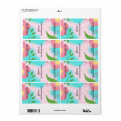 ベクターピンク血清ドロッパーボトルラベル ラベル (フルシート)