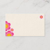 ベクターフラワー – （クリームカード） 名刺 (裏面)