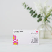 ベクターフラワー – (プラチナカード) 名刺 (スタンド正面)