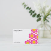 ベクターフラワーII – 白 名刺 (スタンド正面)