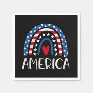 ベクター第4回7月アメリカ独立記念日(1) スタンダードカクテルナプキン