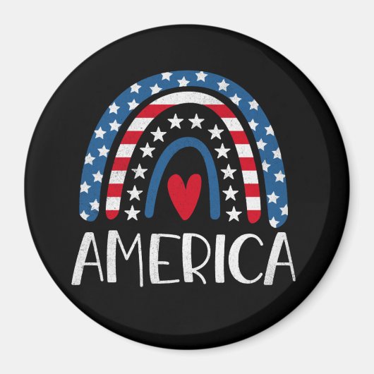 ベクター第4回7月アメリカ独立記念日(1) マグネット (正面)