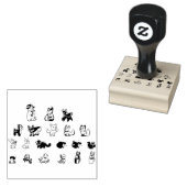 ベクトラビットブンニー – 動物のかわいい木 ラバースタンプ (押印)