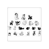 ベクトラビットブンニー – 動物のかわいい木 ラバースタンプ (インプリント)