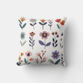 ベクトルの花のコレクション クッション (正面)