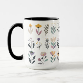 ベクトルの花のコレクション マグカップ