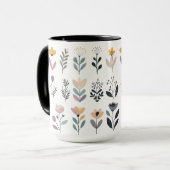 ベクトルの花のコレクション マグカップ (正面左)