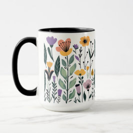 ベクトルの花のコレクション マグカップ