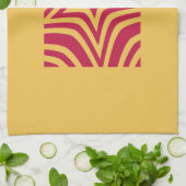 ベクトルはっきりしたパターンの明るい赤と白の星 キッチンタオル (折り畳み)