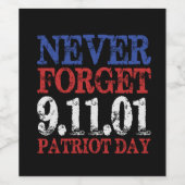 ベクトルは忘れ911o1パトリオ日になし ワインラベル (シングルラベル)