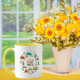 ベクトルアートアイダホテーマ州記号 マグカップ