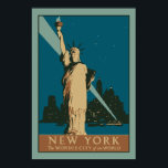 ベクトルアールデコニュー疑問に思ヨーク・シティ・オブ・ザ・ワールド ポスター<br><div class="desc">気をつけろ!ヴィンテージモダンアートのデコ旅行のポスター、ニューヨークのポスター、ハドソン湾と私たちのネオアートデコのパステル色の自由の像の伝統的ベクトル化リメイク。スーツモダンやレトロな壁、ニューヨークのビジネス、旅行代理店。</div>