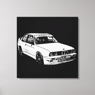 ベクトルイメージBMW E30 キャンバスプリント