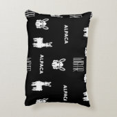 ベクトルイラストレーションアルパカアクセント枕バイウィハール アクセントクッション (裏面(縦))