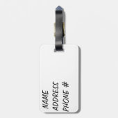 ベクトルギターの赤くか白い荷物のラベル ラゲッジタグ (裏面縦)