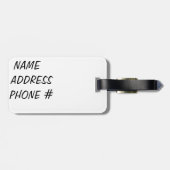 ベクトルギターの赤くか白い荷物のラベル ラゲッジタグ (裏面横)