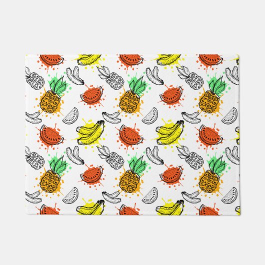 ベクトルグラフィックのシームレスなパターン ドアマット (正面)