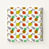 ベクトルグラフィックのシームレスパターン ノートブック (裏面)