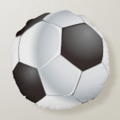 ベクトルサッカーボール ラウンドクッション (裏面)