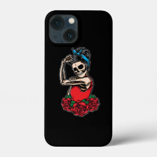 ベクトルスカルロカビリーヴィンテージスタイル iPhone 13 MINIケース