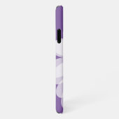 ベクトルフラワーアートパープルデイジーザズルベーシック iPhoneケース (右側)