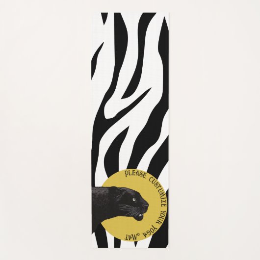 ベクトル内のタイガーパターン ヨガマット (正面)