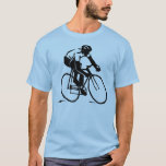 ベクトル化バイクライダーサイクリングTシャツ Tシャツ<br><div class="desc">自転車用レーサー</div>