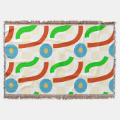 ベクトル形状のシームレスなパターン スローブランケット (正面)