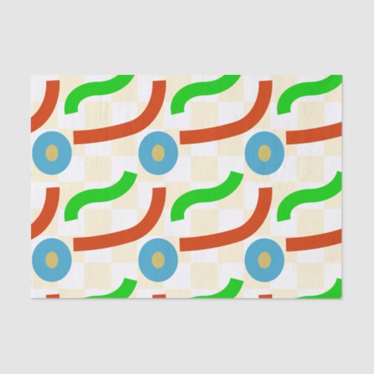 ベクトル形状のシームレスなパターン 薄葉紙 (正面)