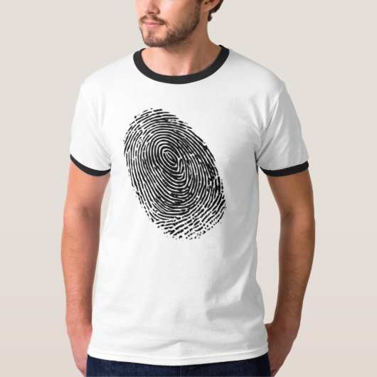 ベクトル指紋 Tシャツ (正面)