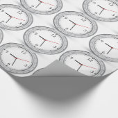 ベクトル時計のデザイン ラッピングペーパー (角)