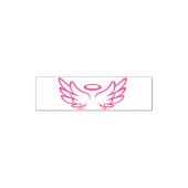 ベクトル翼の白い背景 セルフインキングスタンプ (デザイン)