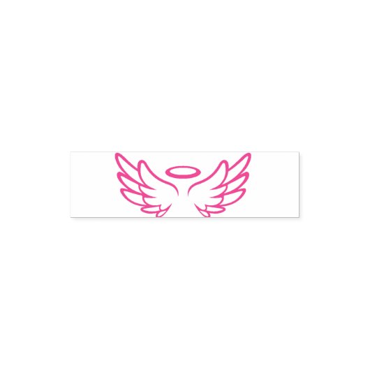 ベクトル翼の白い背景 セルフインキングスタンプ (デザイン)