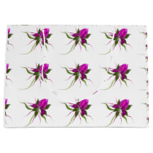 ベクトル花は大きいギフトバッグをタイルを張りました