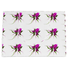 ベクトル花は大きいギフトバッグをタイルを張りました ラージペーパーバッグ