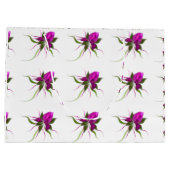 ベクトル花は大きいギフトバッグをタイルを張りました ラージペーパーバッグ (裏面)