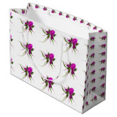 ベクトル花は大きいギフトバッグをタイルを張りました ラージペーパーバッグ (裏面アングル)