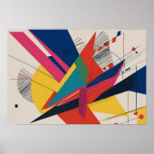 ベクトル衝突 – レトロ未来型合成 ポスター (正面)