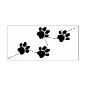 ベクトル足跡描 ラバースタンプ (インプリント)