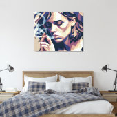 ベクトル陥凹 キャンバスプリント (インサイチュ (寝室))