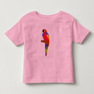 ベクトル-オウムの鳥 トドラーTシャツ