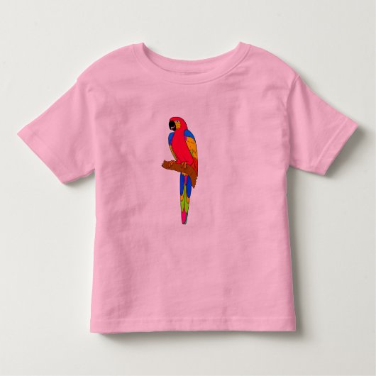 ベクトル-オウムの鳥 トドラーTシャツ (正面)