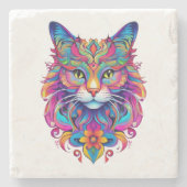 ベクトルCat ストーンコースター (正面)