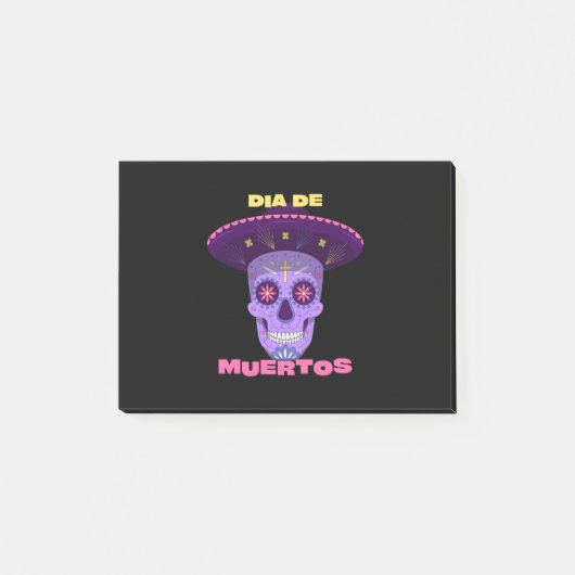 ベクトルdia de los muertos – 死の日 ポストイット (正面)