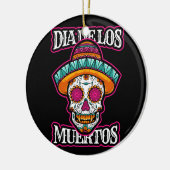 ベクトルdia de los muertos,死んだスカルの日, セラミックオーナメント (左)