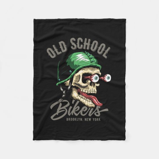 ベクトルdia de los muertos，死んだスカルの日， フリースブランケット (正面)