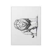 ベクト威厳のあるルアートのライオンシルエはっきりしたット ノートパッド (回転)