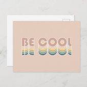 ベクールレトロレインボータイポグラフィ ポストカード (正面/裏面)