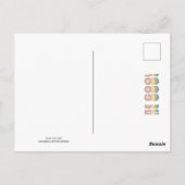 ベクールレトロレインボータイポグラフィ ポストカード (裏面)